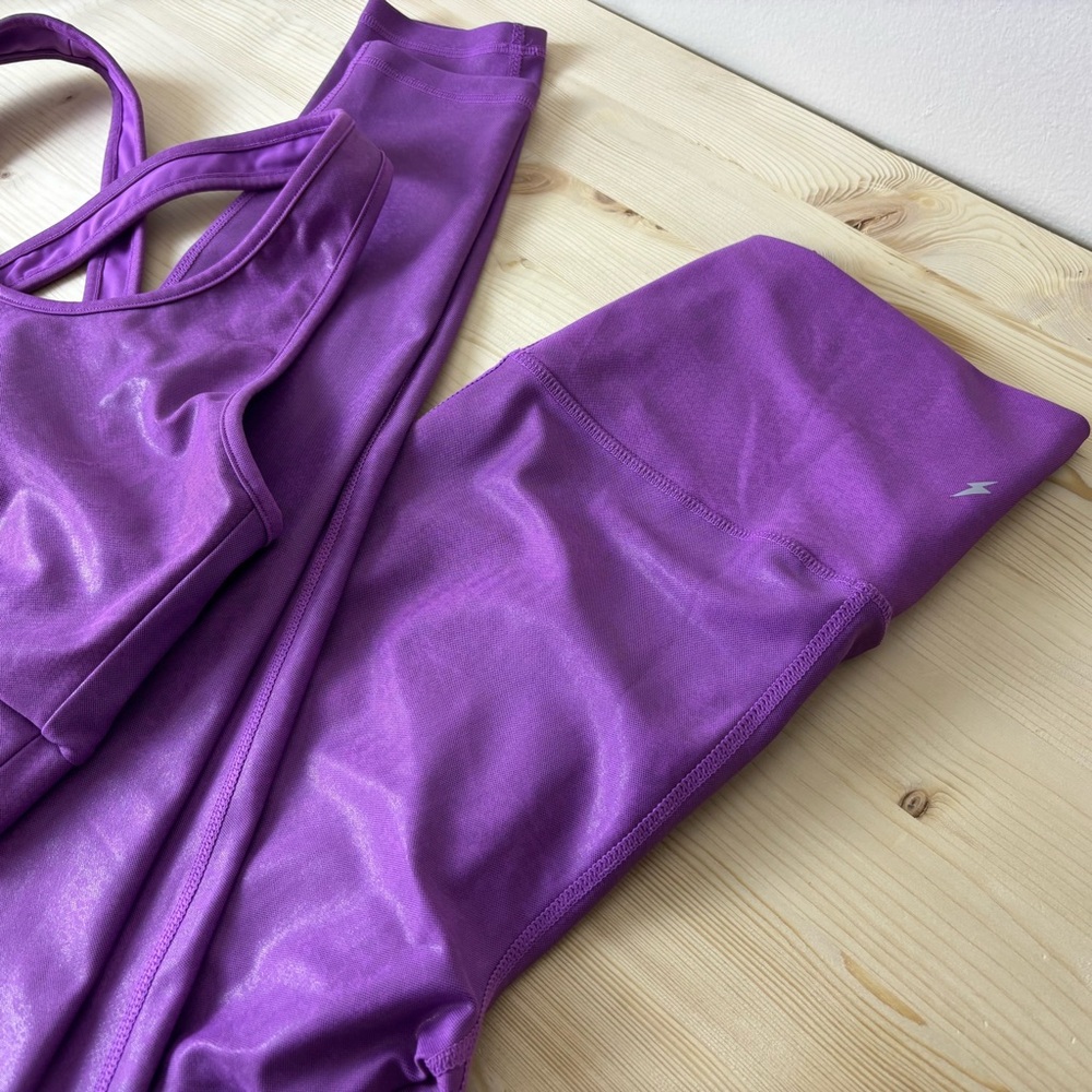 Electric Yoga Large Python Magenta Activewear Spo… - image 8